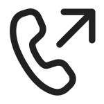 Call Outbound SVG Icon